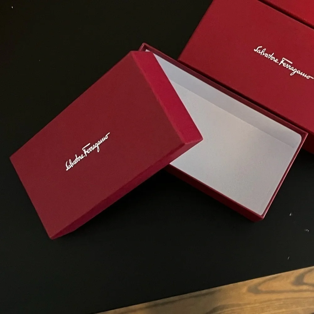 Maroon gift boxes, 3